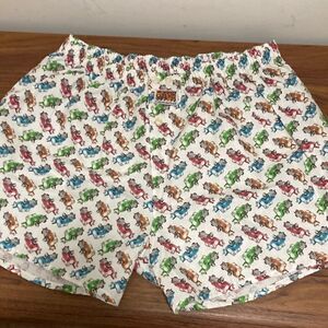 Colori Del Sole NWOT Mens Cotton Boxer Shorts Underwear. Size M. Truck Motif.